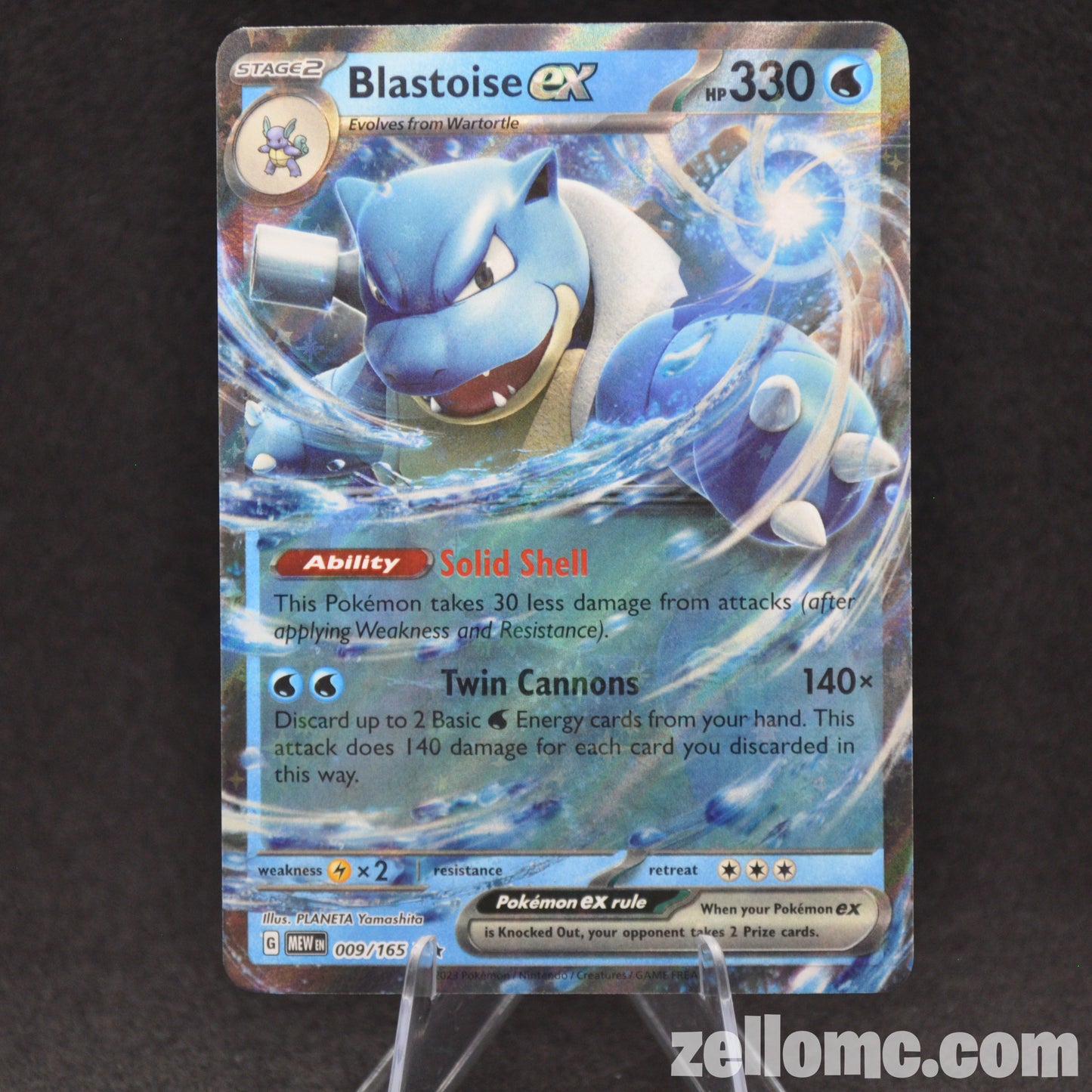 Blastoise ex - 009/165 - Scarlet & Violet 151