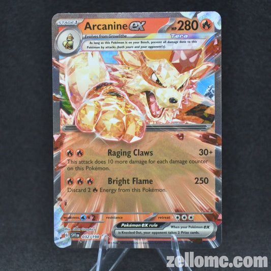 Arcanine ex - 032/198 - Scarlet & Violet Base Set