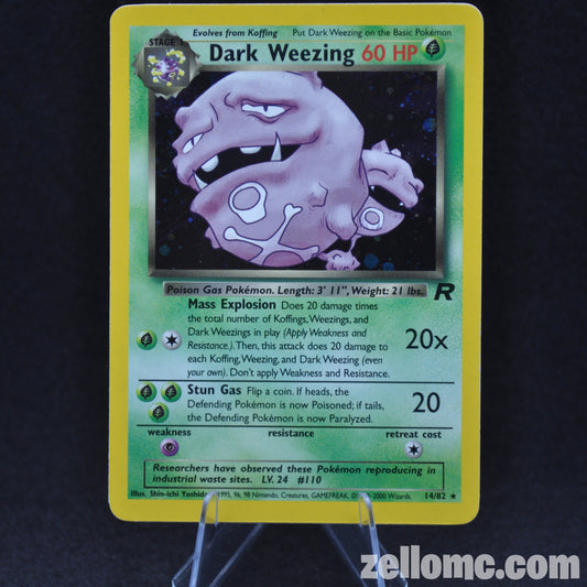 Dark Weezing - 14/82 - Team Rocket (Unlimited Holofoil)